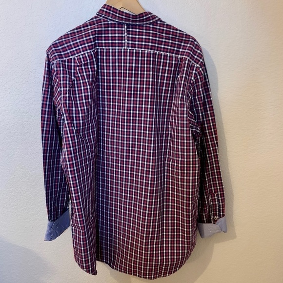 Banana Republic Mens Plaid Long Sleeve Shirt (XL) - Picture 3 of 8